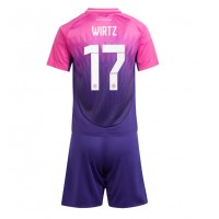 Camisa de time de futebol Alemanha Florian Wirtz #17 Replicas 2º Equipamento Infantil Europeu 2024 Manga Curta (+ Calças curtas)